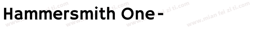 Hammersmith One字体转换